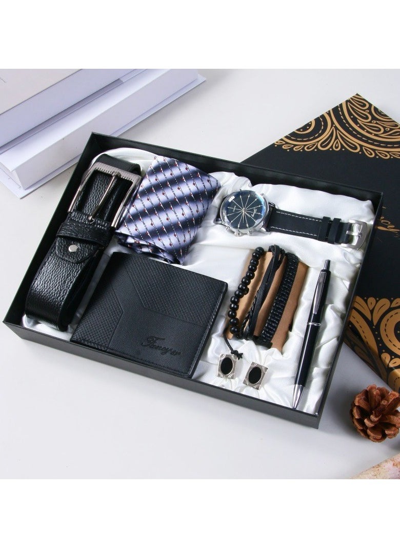 Bukela Men's Watch Gift Set, Business Gift Box, Fashion Leather Strap, Father's Day Gift For Dad, Valentine's Day Gift For Husband/Boyfriend, Graduation, Birthday, Friends, Teacher, Student Gift  - Image 1
