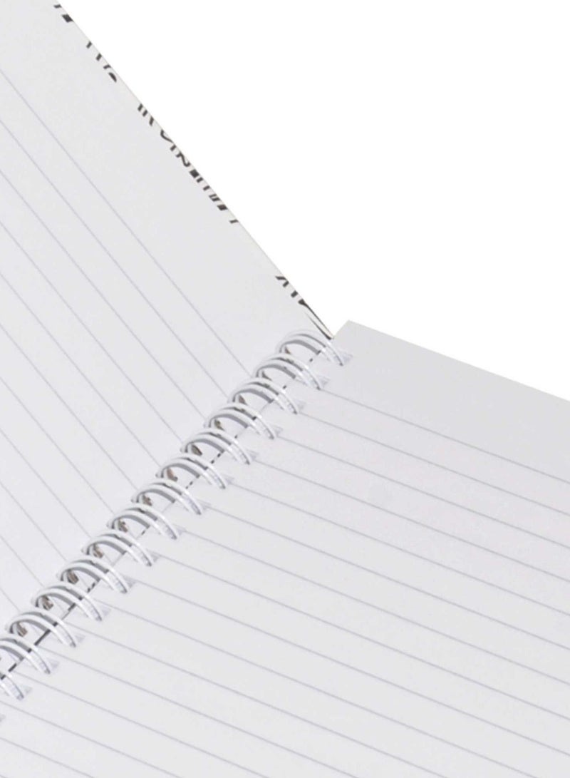 FIS LIGHT Pack of 5  Spiral Hard Cover Notebook, Single Line, 9X7 Inches (22.86 X 20.32 CM) 100 Sheets -LINBS971701 - Image 2