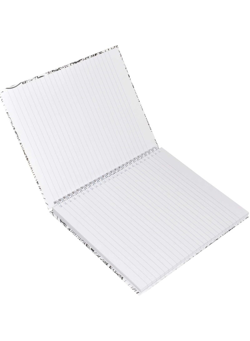 FIS LIGHT Pack of 5  Spiral Hard Cover Notebook, Single Line, 9X7 Inches (22.86 X 20.32 CM) 100 Sheets -LINBS971701 - Image 3