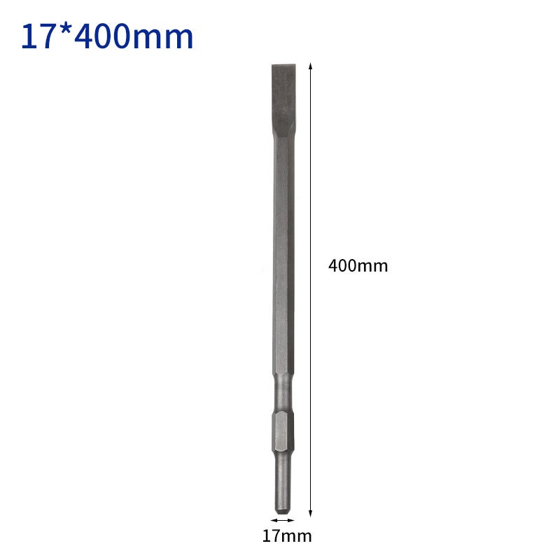 Hexagon handle chisel HEX electric pick impact drill tip flat chisel widening chisel cement Stone Wall Wall concrete shovel 17X500 tip 17X500 tip