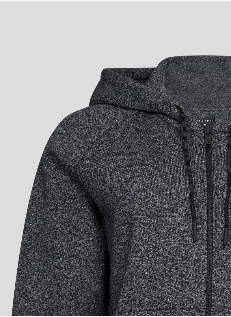 كاستور Women'S Black Marl Zip Through Hoody