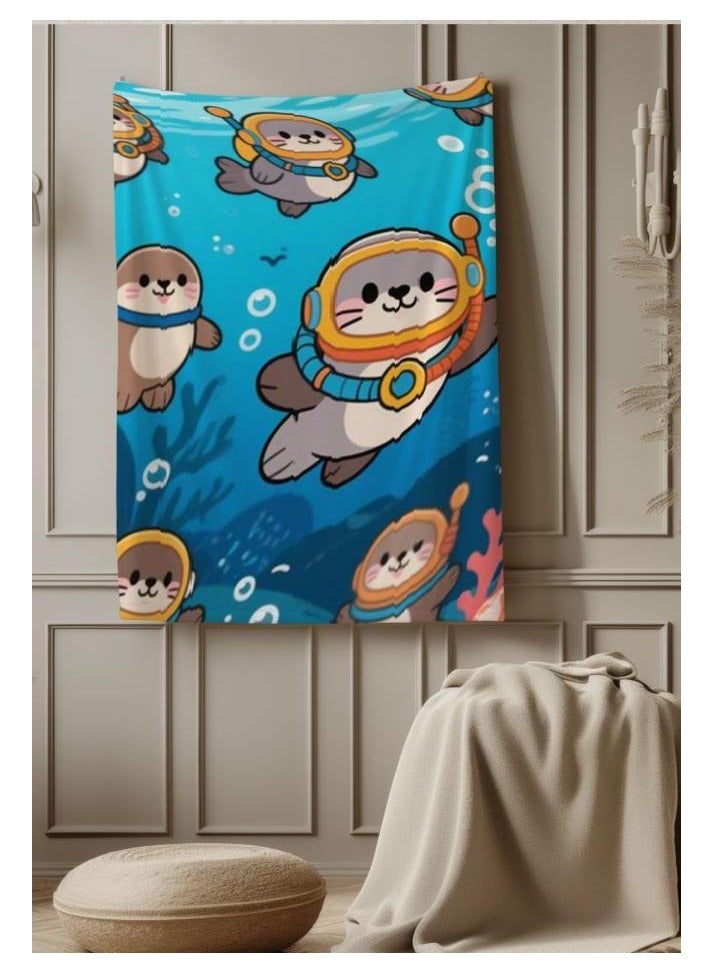 general Children's or student cartoon flannel thin blanket (warm and comfortable, suitable for sleep, games) 100cm*150cm - 1087 - Image 1