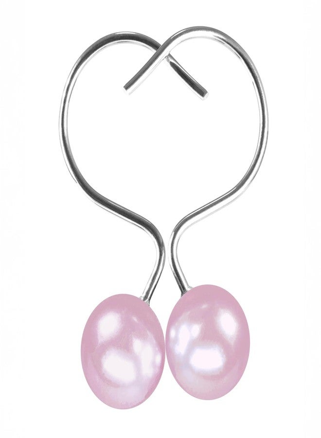 Popkozzi Blush Pink Shower Curtain Hooks: 12 Pcs Elegant Pearl Design Rustproof Stainless Steel Rings - Stylish Coquette Bathroom Accessories & Gift for Women Moms Girls Lovers of Farmhouse Boho Vintage Décor - Image 2