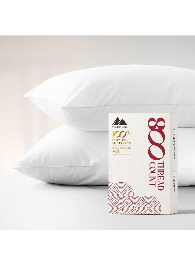 Mayfair Linen Queen/Standard Size Pillow Cases Set of 2  - Image 1