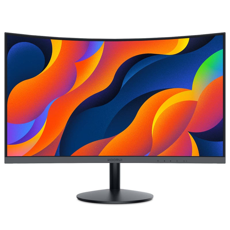 KOORUI 24-Inch Curved Computer Monitor- Full HD 1080P 60Hz Gaming Monitor 1800R LED Monitor HDMI VGA, Tilt Adjustment, Eye Care, Black 24N5C - Image 2