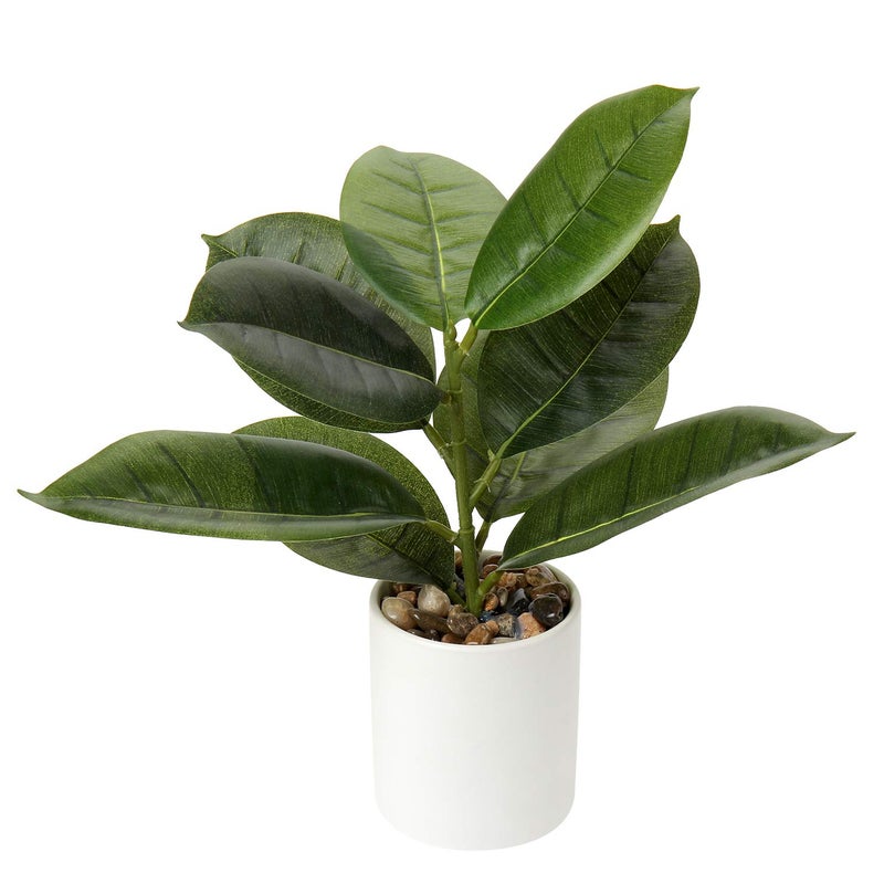 Briful Artificial Potted Plants 13 Green Faux Plants Indoor Small Fake Plant Decor for Home Table Office House Bathroom Shelf Living Room Desk Decoration