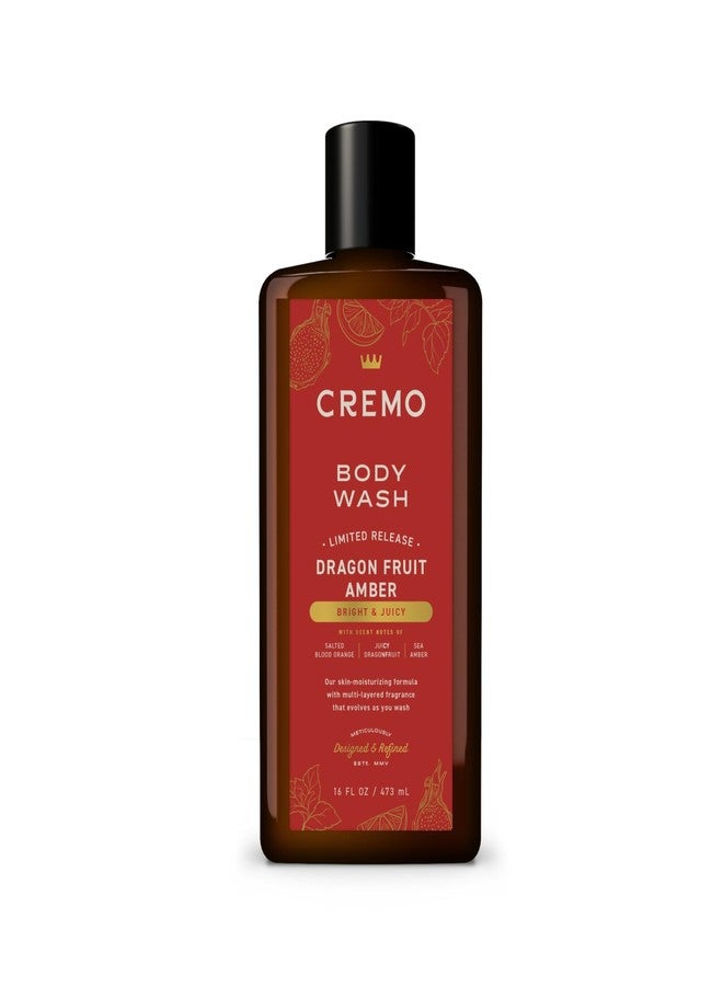 Cremo Rich-Lathering Dragon Fruit Amber Body Wash Men, Notes of Salted Blood Orange, Juicy Dragon Fruit, and Sea Amber, 16 Fl Oz - Image 1