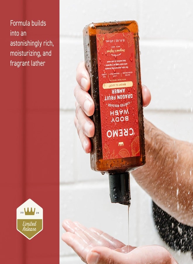 Cremo Rich-Lathering Dragon Fruit Amber Body Wash Men, Notes of Salted Blood Orange, Juicy Dragon Fruit, and Sea Amber, 16 Fl Oz - Image 5