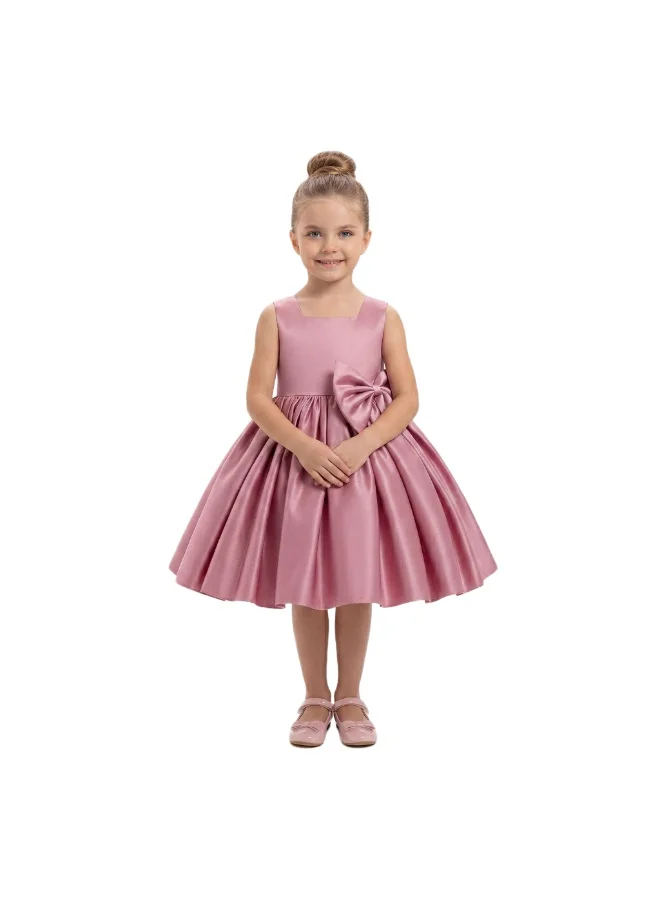 Bidani Satin Party Dress - Rose