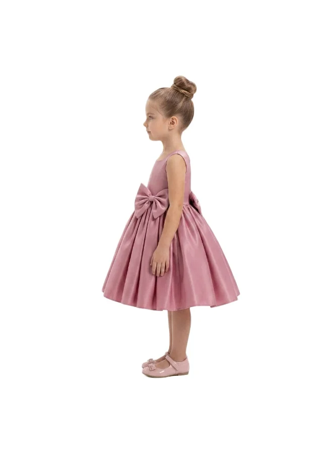 Bidani Satin Party Dress - Rose