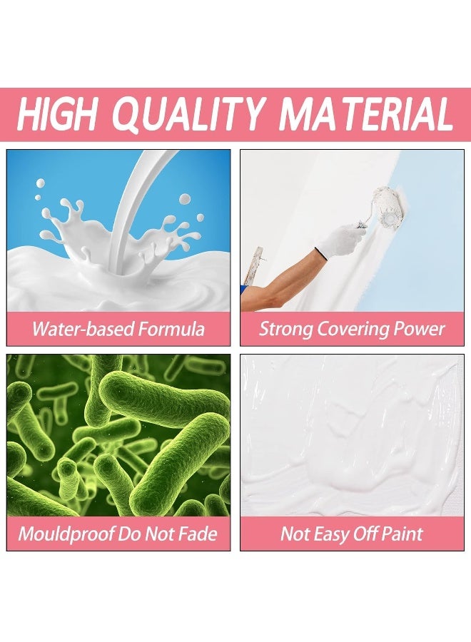 Small Roller Wall Patching Brush, Wall Repair Paste Roller Tool, DIY Renovation Wall Spackle Roller with Latex Paint White 100g  - Image 4