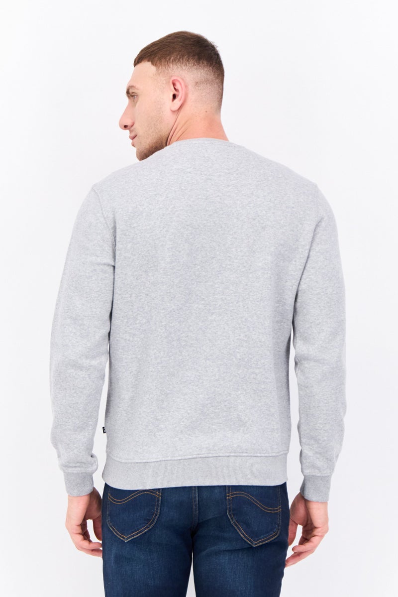 Penfield Men Crew Neck Brand Logo Long Sleeves Sweatshirt, Grey - Image 3