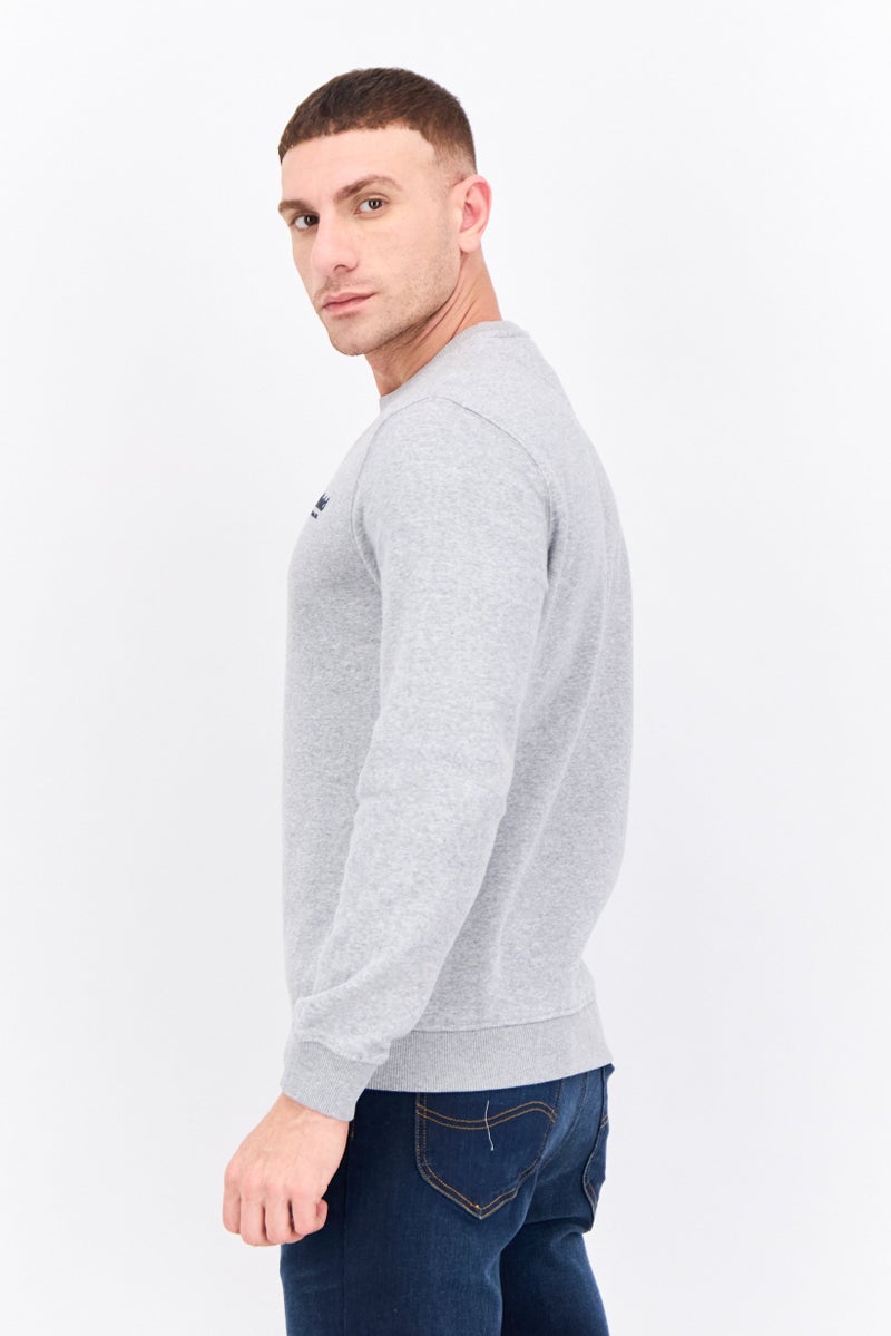 Penfield Men Crew Neck Brand Logo Long Sleeves Sweatshirt, Grey - Image 2