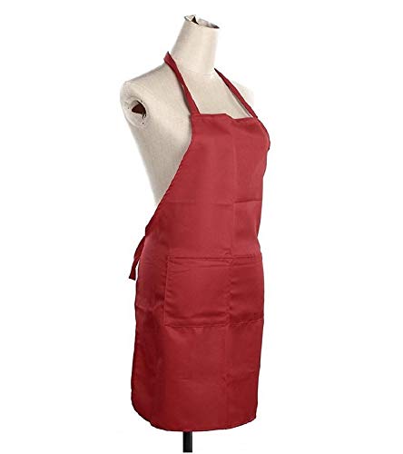 Exporthub Cotton 2 Piece Waterproof Kitchen Apron - Red… - Image 2