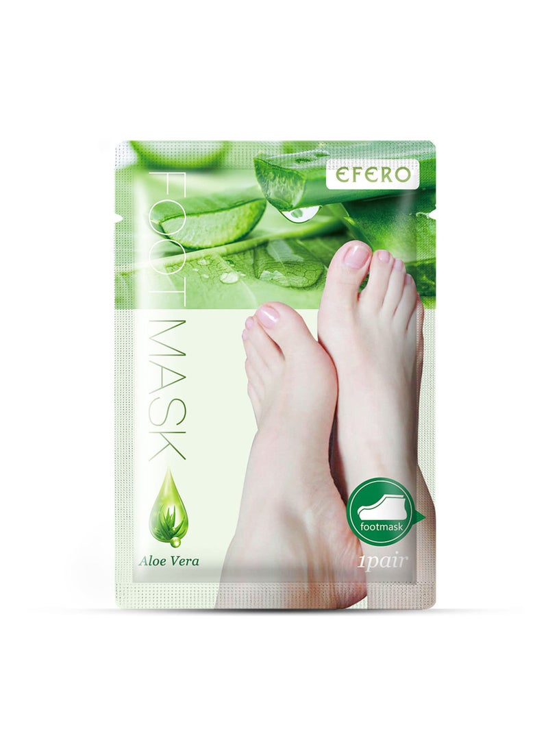 Generic - Aloe Vera Foot Peel Mask - Exfoliating Foot Peel Socks for Hard Skin Removal, Callus Remover, and Foot Care for Men and Women (3 Pcs) - Natural Aloe Vera Gel Formula. - Image 1