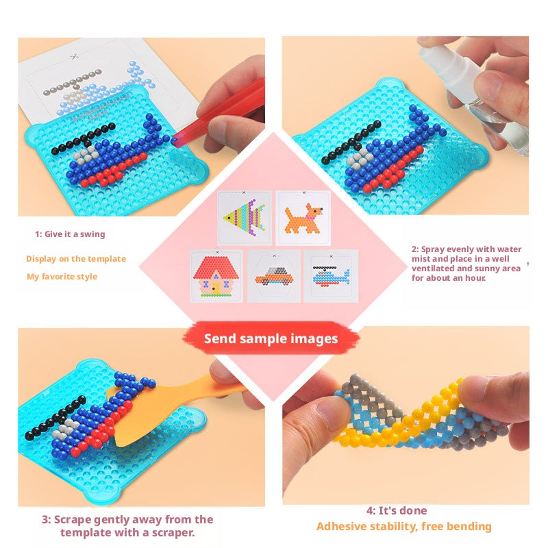 لعبة ألغاز مائية DIY للأولاد والبنات مع خرز مضيء - Image 4