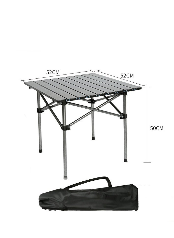 CIMIA - 5PCS Folding Table and Chairs Set, Portable Picnic Long Table with 4 Seats ,Camping Table with Easy Carrying Bag, Lightweight Folding Egg Roll Table and Chair Set for Outdoor Camping Picnic BBQ, Party and Dining - Image 1