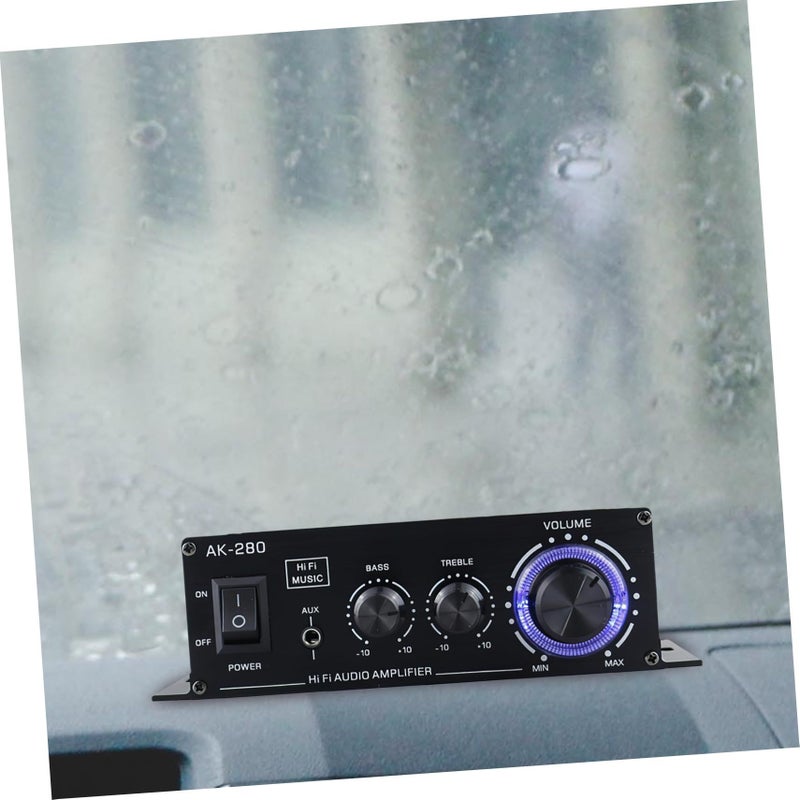 AK 280 Mini Amplifier 12V Compact Car Treble Control Audio For Motorcycle Computer - Image 5