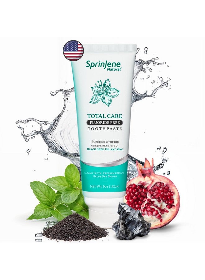 سبرين جين معجون أسنان سبرينجين للعناية الكاملة الطبيعية، خالي من الفلورايد، لأسنان ولثة قوية | معجون أسنان طبيعي لحماية الأسنان من التسوس | عبوة واحدة - Image 1