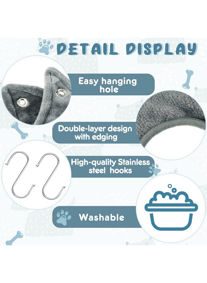 Shappy Dog Grooming Hammock Harness Pet Hammock Helper Towel Dog Restraint Bag Cat Grooming Sling Holder for Nail Trimming Clipping Bathing Washing(Small,Gray) - Image 3