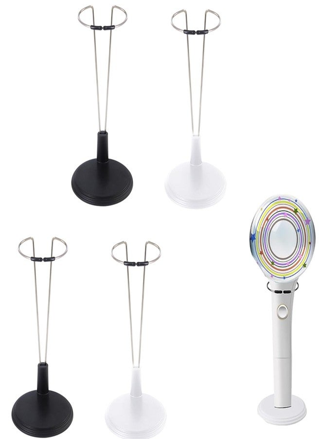 EUGFI Stray Kids Lightstick Support, 5.5inch-1.9inch Lightstick Stand, Refer to Kpop Lightsticks, Twice Lightstick, Skz Lightstick, Ateez Official Lightstick Support, 4-Piece Set, （2 Black and 2 White） - Image 1