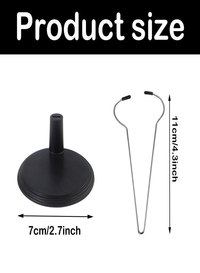 EUGFI Stray Kids Lightstick Support, 5.5inch-1.9inch Lightstick Stand, Refer to Kpop Lightsticks, Twice Lightstick, Skz Lightstick, Ateez Official Lightstick Support, 4-Piece Set, （2 Black and 2 White） - Image 2