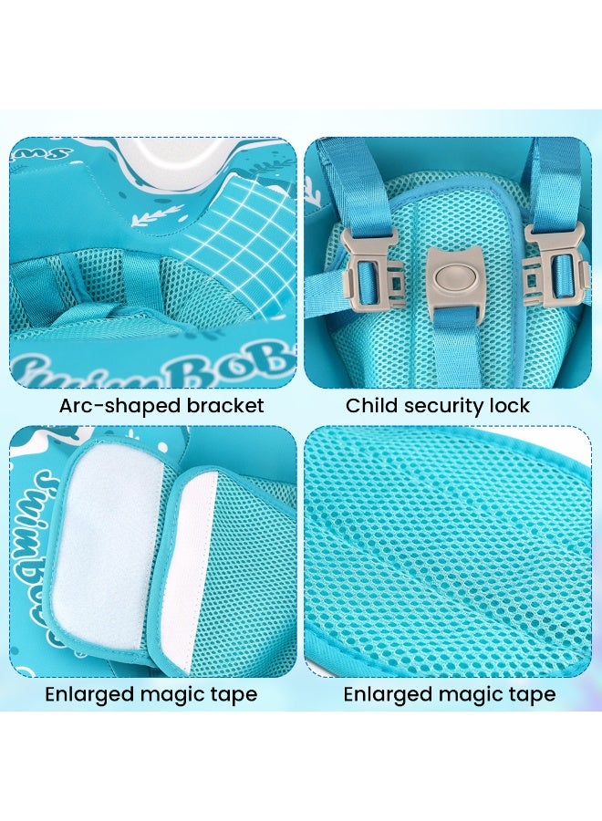 Jorunb Baby Pool Float, PVC Summer Swimming Float with Safe Seat, Toddler Pool Float, Fun Ride-on Raft Pool Baby Beach Supplies for Toddlers, Pool Toys - Image 3