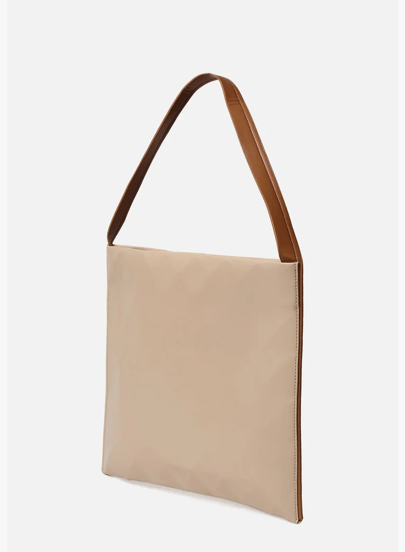 Haute Sauce Textured Office Hand Bag with Magnet Lock For Women