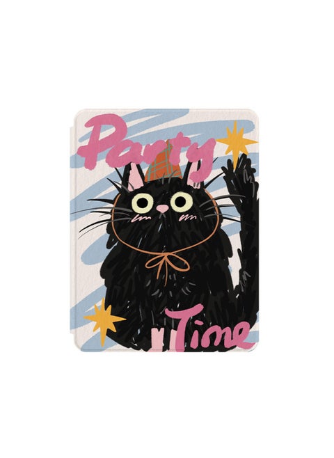 Bow Bear Rabbit For Apple IPad Case 360 Rotating Stand IPad Air5 Pen Slot New-Color:Graffiti Kitty-Rotate-Applicable Model:iPad Air3(10.5 Inches)