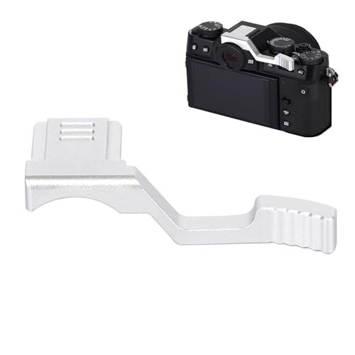 SZZCNOX Metal Thumbs Up Grip Compatible with Fuji Fujifilm XT30IIIXT20IIIXT10IIIXT30IIXT20II XT10IIXT30XT20XT10XT50 Mirrorless Cameras Thumb Rest Support with Hot Shoe Cover Silver - Image 1