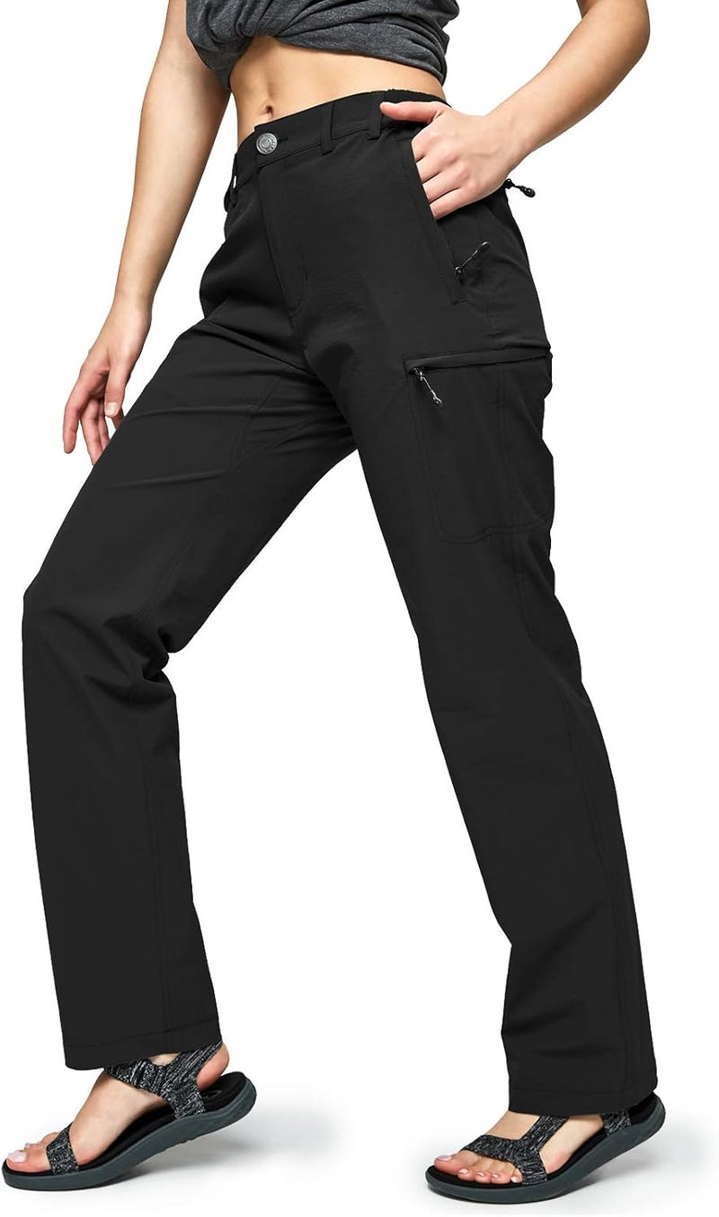 MIER Women's Quick Dry Cargo Pants Lightweight Tactical Hiking Pants with 6 Pockets, Stretchy and Water-Resistant - Image 1