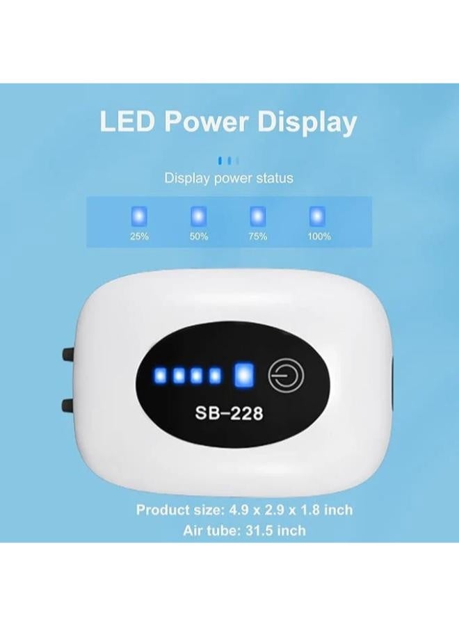سوبو مضخة هواء صغيرة قابلة لإعادة الشحن SOBO SB-228 (4800 مللي أمبير، تيار متردد/تيار مستمر) - Image 4