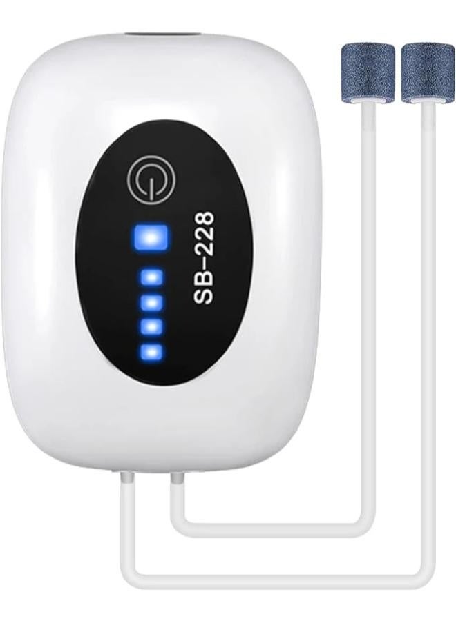 سوبو مضخة هواء صغيرة قابلة لإعادة الشحن SOBO SB-228 (4800 مللي أمبير، تيار متردد/تيار مستمر) - Image 3