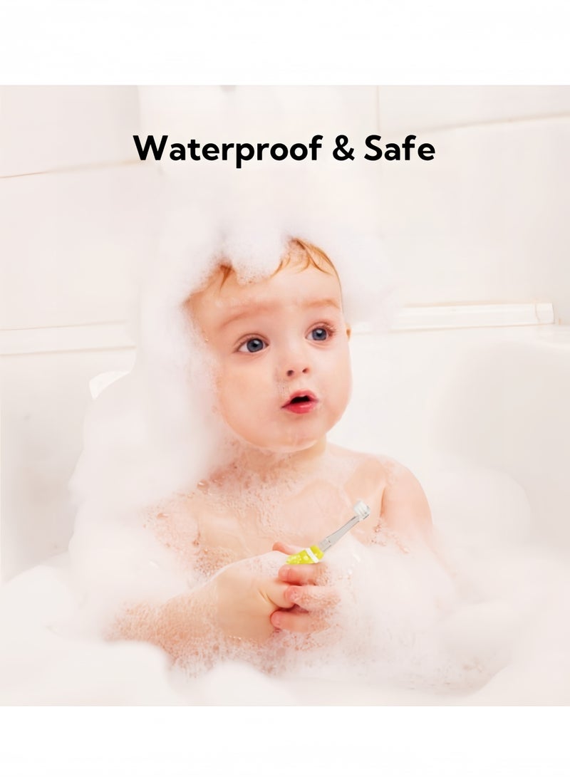 جيموي فرشاة أسنان كهربائية للأطفال من 1 إلى 5 سنوات فرشاة أسنان سونيك بيبي مع فرشاة إضاءة LED IPX7 مقاوم للماء ومؤقت ذكي - Image 2