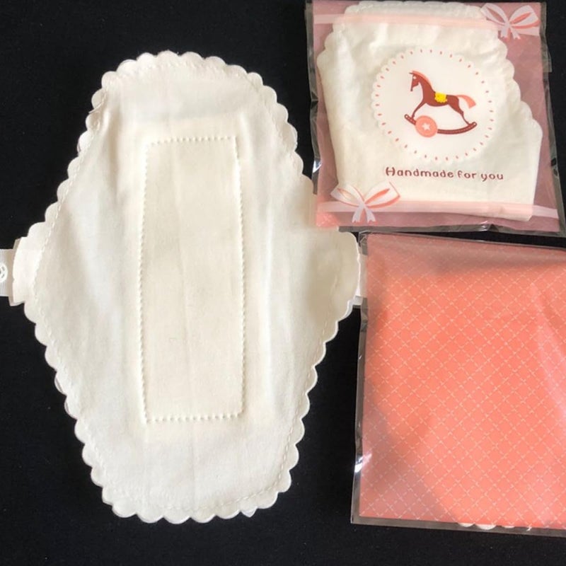 Reusable Waterproof Cloth Sanitary Pads Washable Cotton Menstrual Towels 180mm Leak Resistant Panty Liners 3pcs Set - Image 5