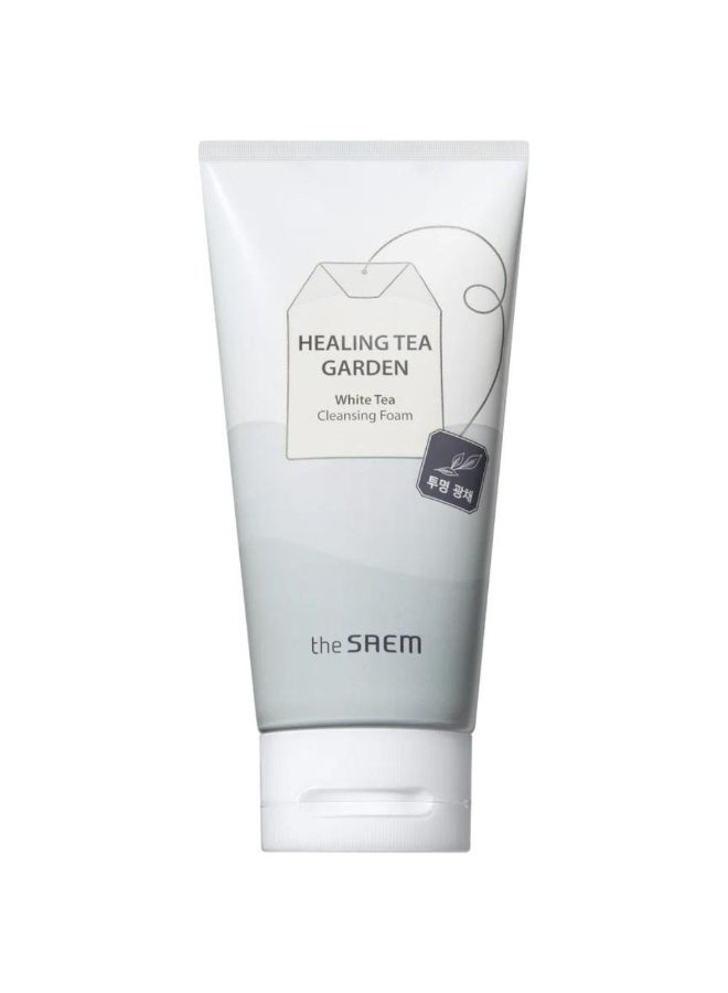 The Saem Healing Tea Garden White Tea Cleansing Foam 150ml - Image 1
