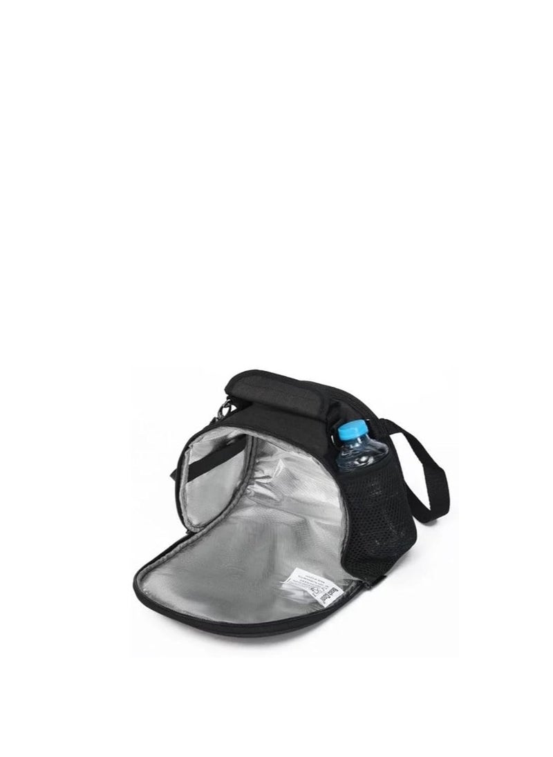 Beach Cool - 5L Black Lunch Bag Padded Inside Keep Hot and Cold Food With Adjustable Strap - Image 1