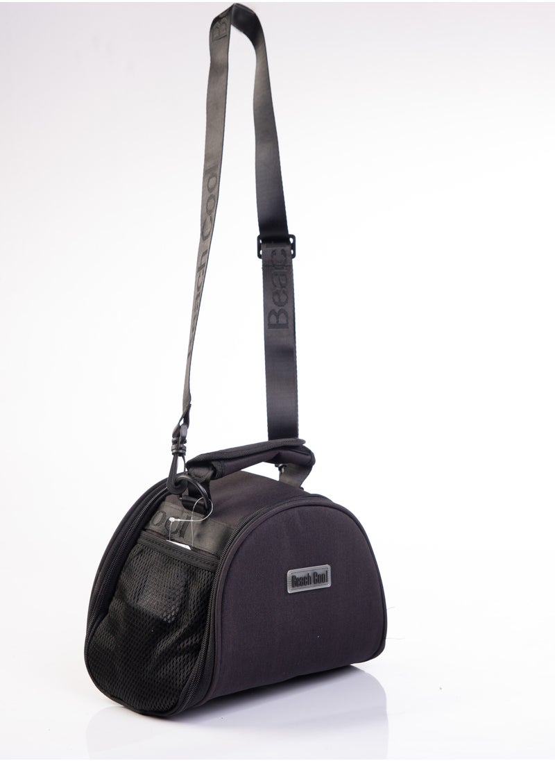 Beach Cool - 5L Black Lunch Bag Padded Inside Keep Hot and Cold Food With Adjustable Strap - Image 1