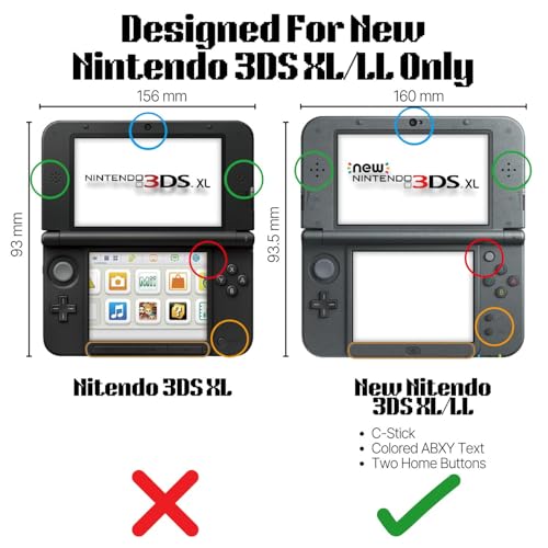 TNP Products TNP Case Compatible with [ New Nintendo 3DS XL LL 2015 ] - Ultra Clear Crystal Transparent Hard Shell Protective Case Cover Skin [New Modified Hinge-Less Design] - Image 2