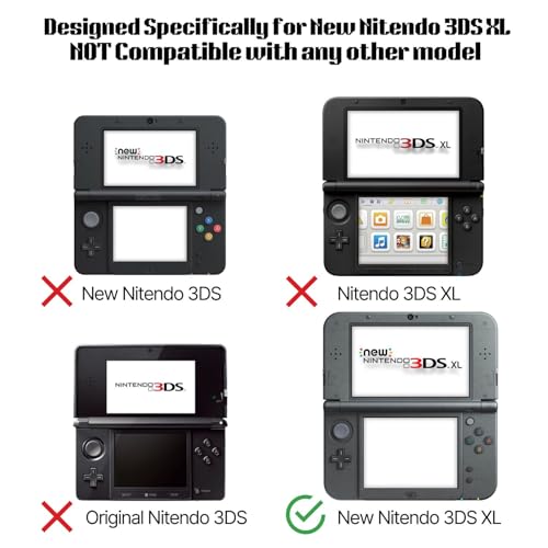 TNP Products TNP Case Compatible with [ New Nintendo 3DS XL LL 2015 ] - Ultra Clear Crystal Transparent Hard Shell Protective Case Cover Skin [New Modified Hinge-Less Design] - Image 3