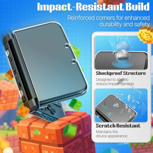 TNP Products TNP Case Compatible with [ New Nintendo 3DS XL LL 2015 ] - Ultra Clear Crystal Transparent Hard Shell Protective Case Cover Skin [New Modified Hinge-Less Design] - Image 4