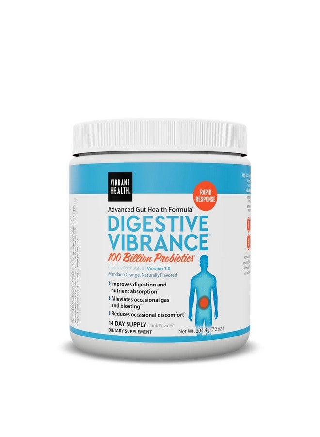 Vibrant Health, Digestive Vibrance, Probiotic Powder Reinvented with Special Ingredients, 100 Billion Probiotics Per Serving, 14 Servings - Image 1