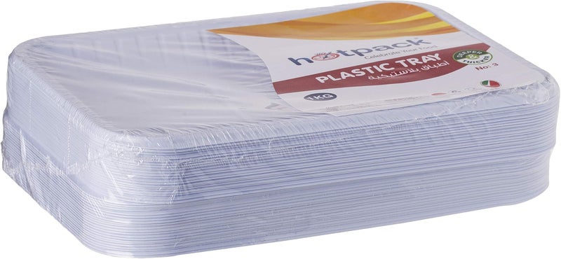 هوت باك أطباق قابلة للاستخدام مرة واحدة من نوع Hotpack، وزن العبوة 1 كيلوغرام - Image 2