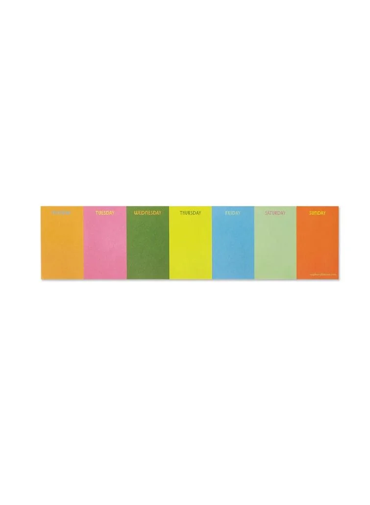 Raspberry Blossom Weekly Keyboard Jot Pad