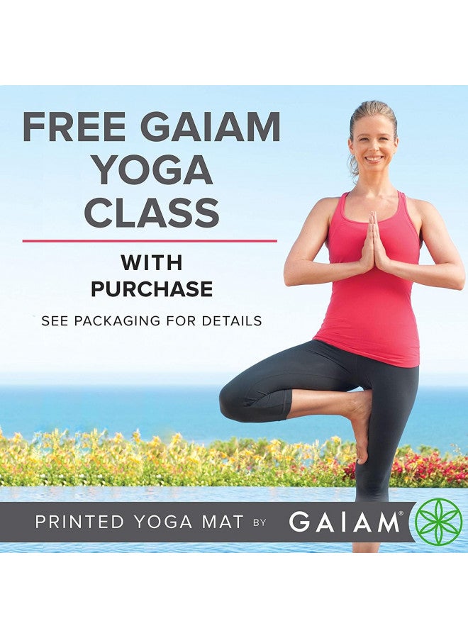 Gaiam Yoga Mat Premium Solid Color Non Slip Exercise & Fitness Mat for All Types of Yoga, Pilates & Floor Workouts, Sandstone, 5mm - Image 5