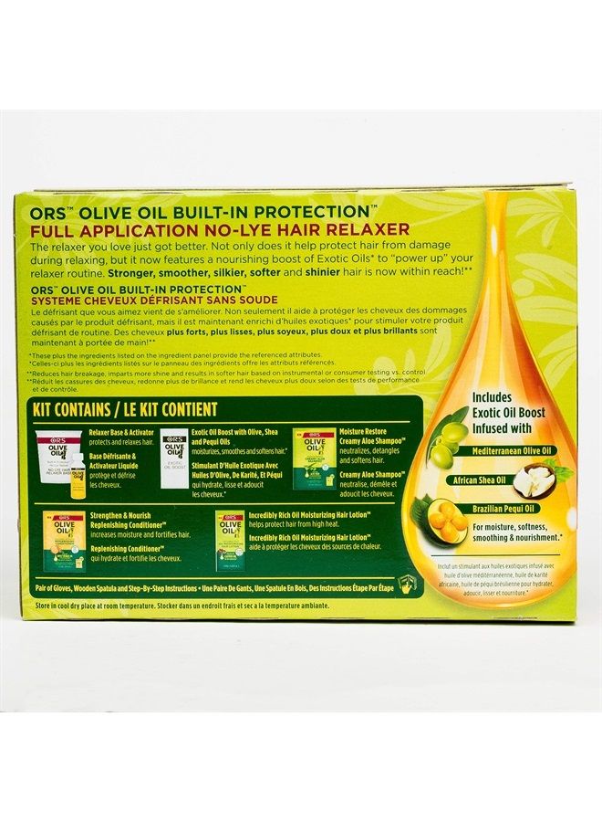 Organic Root Stimulator مجموعة ORS Olive Oil Built-In Protection Full Application No Laye Hair Relaxation بقوة إضافية (عبوة من قطعة واحدة) - Image 2