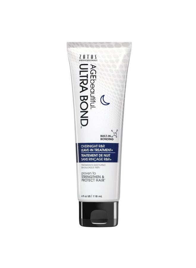 AGE beautiful Ultra Bond Overnight R&R Strengthen Leavein Hair Treatment With Builtin Bonding Designed To Protect Colortreated Blonde Hair 4 Fl Oz  - Image 1