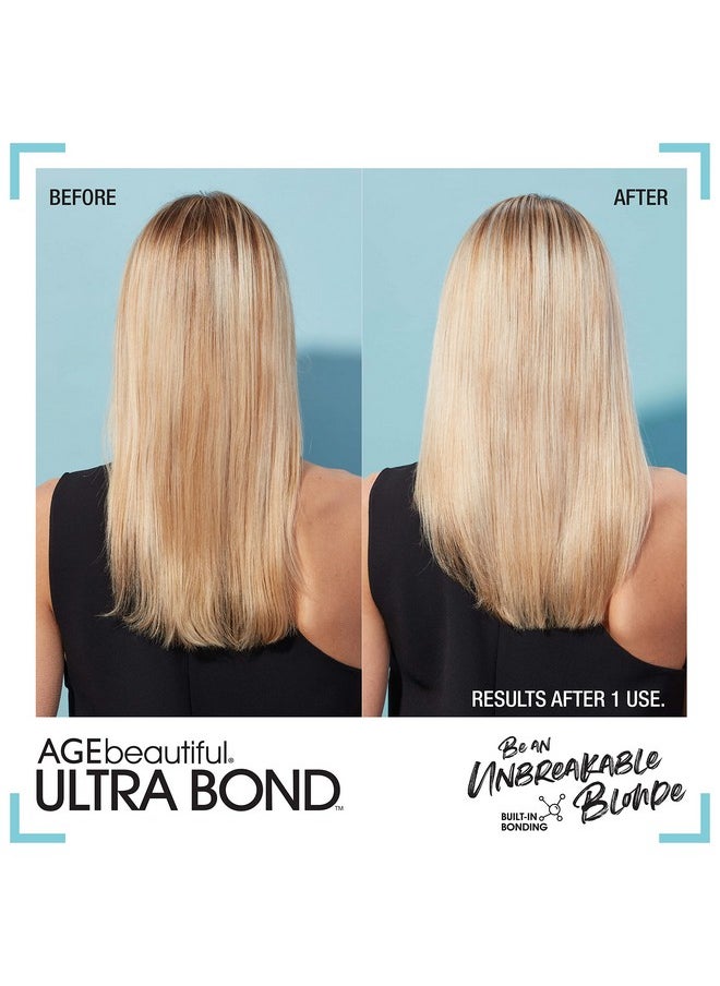 AGE beautiful Ultra Bond Overnight R&R Strengthen Leavein Hair Treatment With Builtin Bonding Designed To Protect Colortreated Blonde Hair 4 Fl Oz  - Image 3