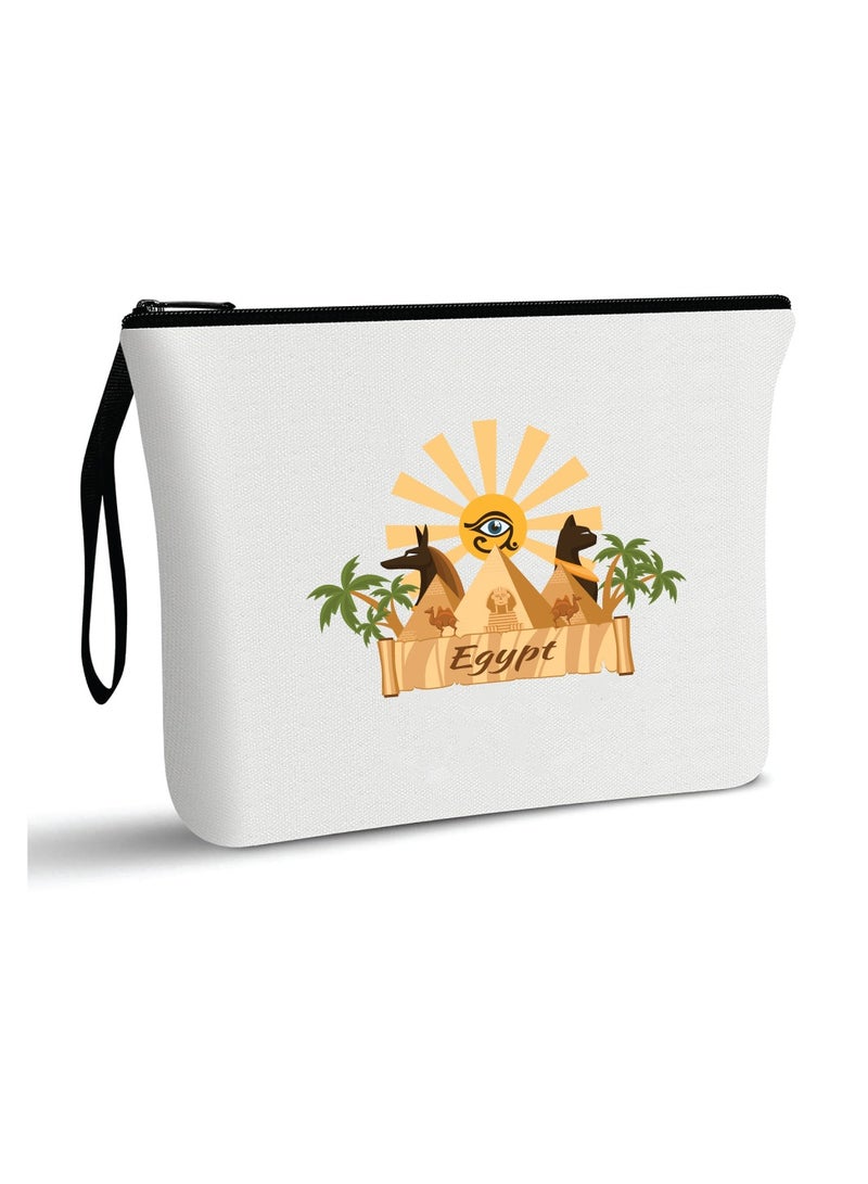 حقيبة مستحضرات التجميل لليوم الوطني المصري - مصر مع حقيبة المكياج هذه - مثالية لعيد الاستقلال المصري مع حقيبة مستحضرات التجميل الأنيقة هذه - هدية لأي مصري - Image 1