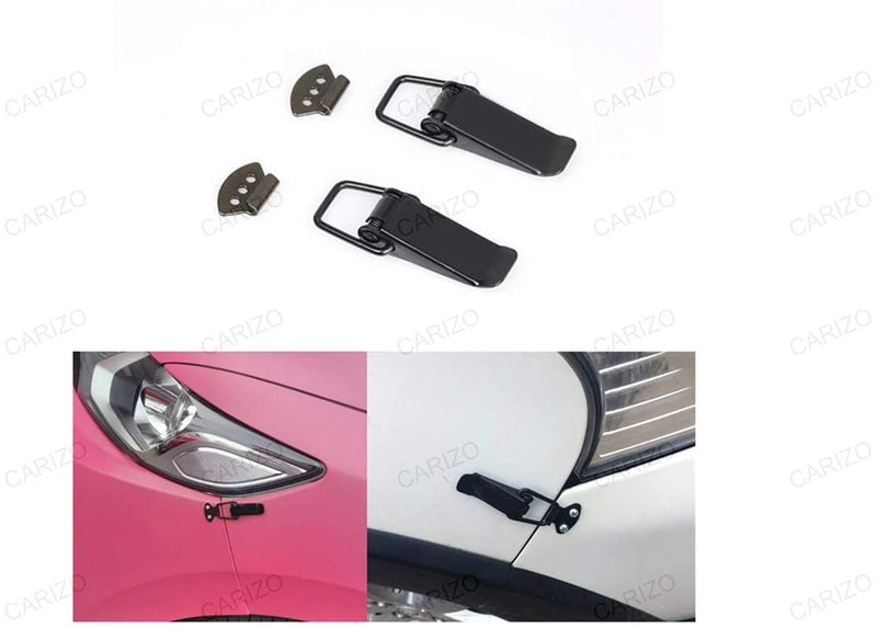CARIZO Metal Bumper Hook Lock Clip Car | Front & Rear Bumper Toggle | Fastener | Catch Clip | Holder | Hanger (Set of 4) for Chevrolet Beat (2009-2017) - Image 4